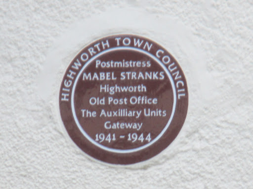Plaque in Highworth High Street to mark the Old Post Office.