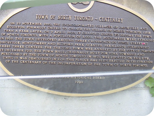 Town of North Toronto - Centenary