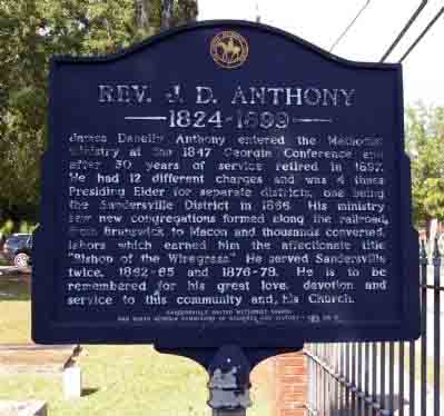 Rev. J. D. Anthony 1824-1899