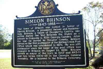 Simeon Brinson 1847-1918 (Side 2)