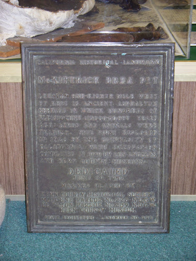 McKittrick Brea Pit CHL Sign