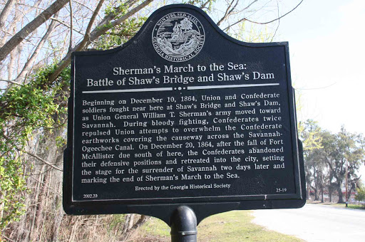 Sherman's March to the Sea: Battle of Shaw's Bridge and Shaw's Dam