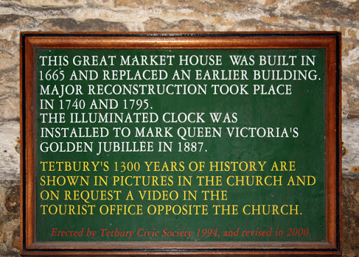 Great Market House information board, Tetbury
