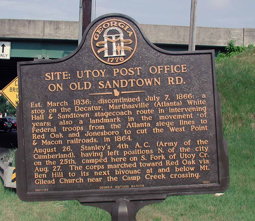 Site: Utoy Post Office On Old Sandtown Rd.