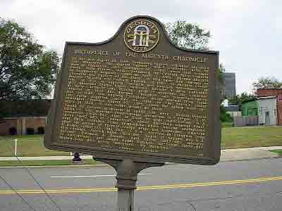 Birthplace of Augusta Chronicle
