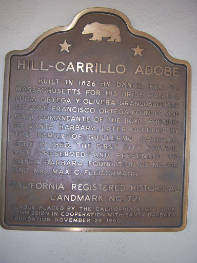 Hill Carrillo Adobe - CHL #721