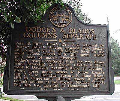 Dodge's &amp; Blair's Columns Separate