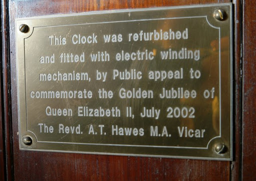 St Mary's church: Clock dedication