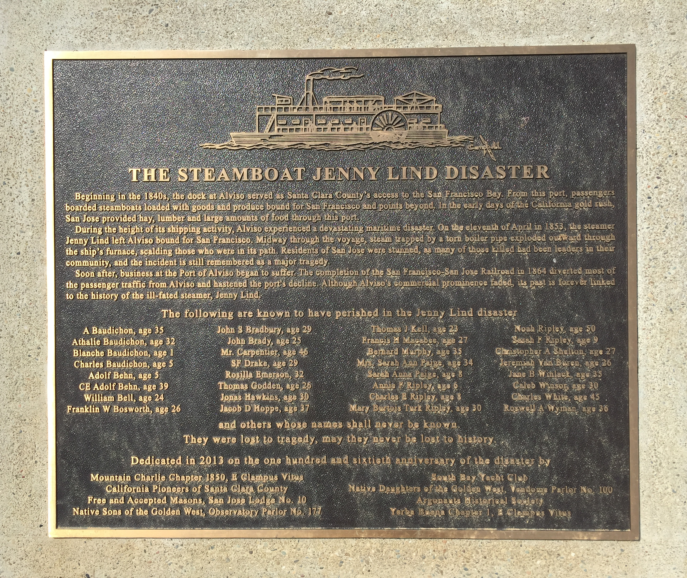 Steamboat Jenny Lind Disaster