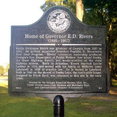 Home of Governor E.D. Rivers (1895-1967)
