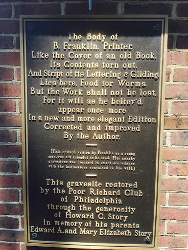 The Body of B. Franklin, Printer