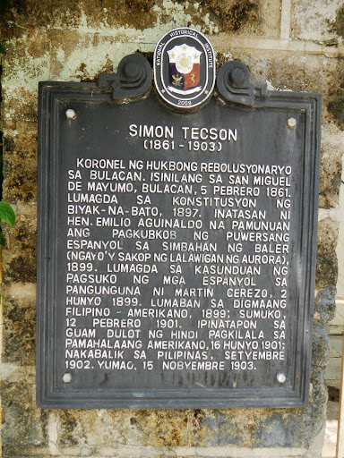 Simon Tecson historical marker