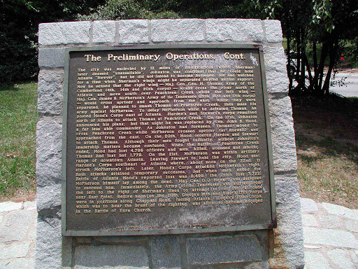 The Battle of Ezra Church - Plaque 2 - The Preliminary Operations