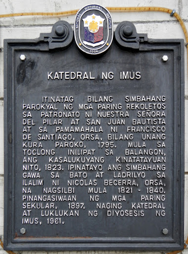 Cathedral of Imus historical marker