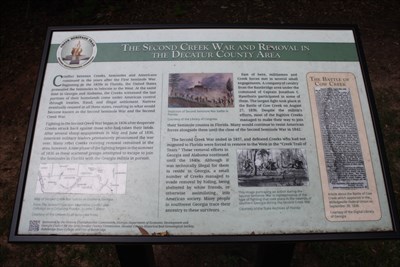 The Second Creek War and Removal in the Decatur County Area