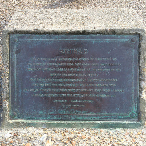 At the foot of the anchor of Athina B