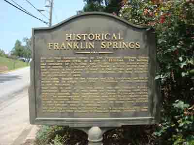 Historical Franklin Springs