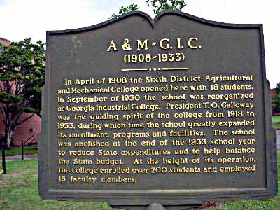 A&M G.I.C. 1908 - 1933