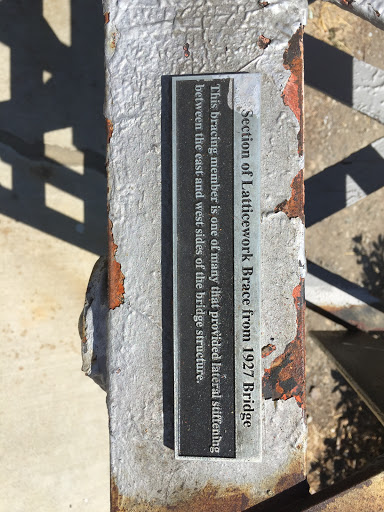 Section of Latticework Brace from 1927 Bridge