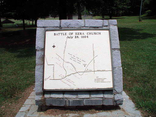 The Battle of Ezra Church - Plaque 7 - Map