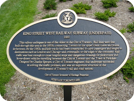 King Street West Railway Subway (Underpass) 1888