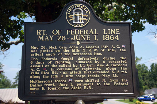 Rt. of Federal Line, May 26-June 1, 1864