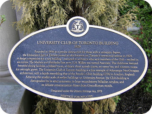 University Club of Toronto Building 1929