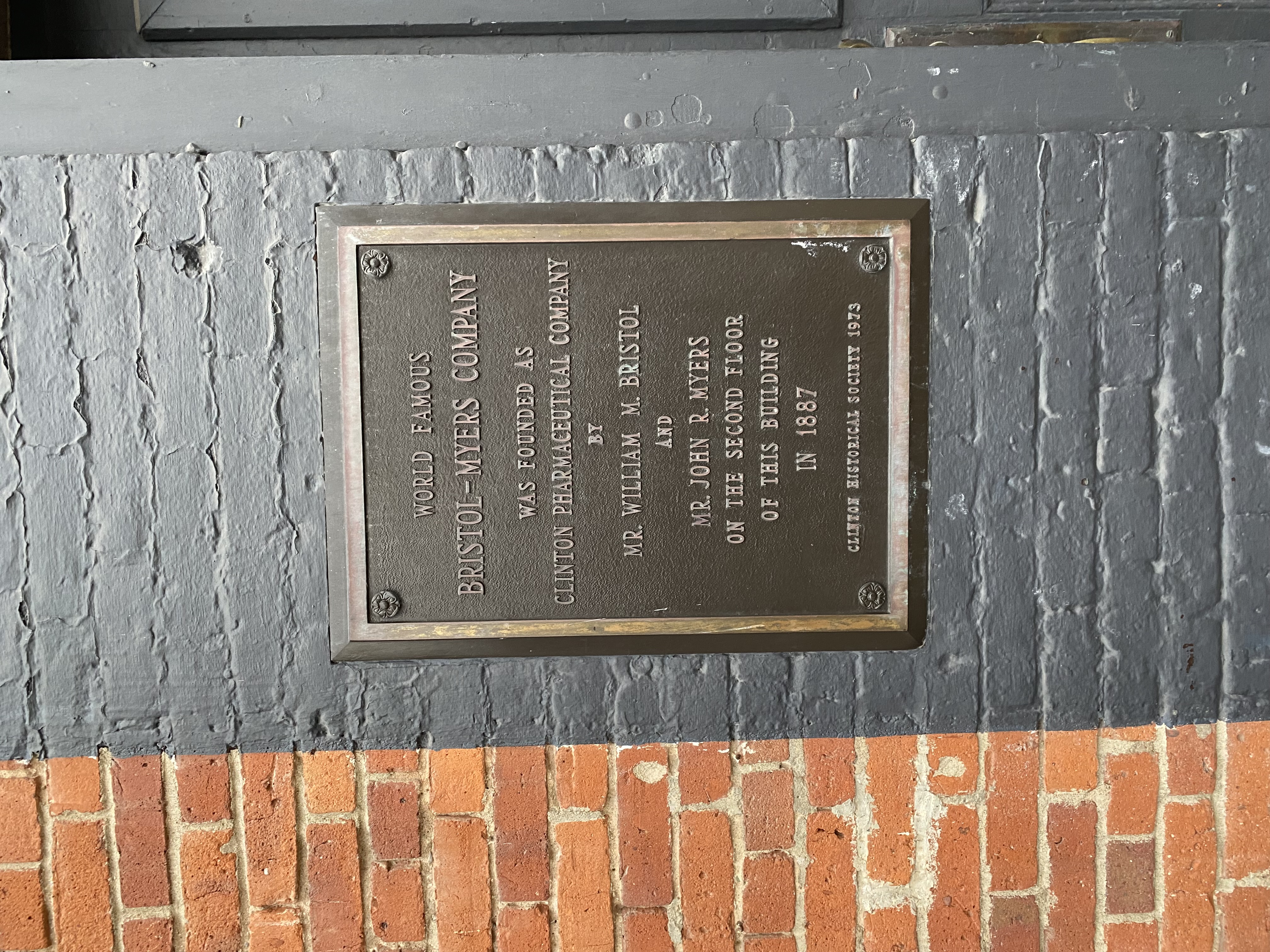 Bristol-Myers founded here