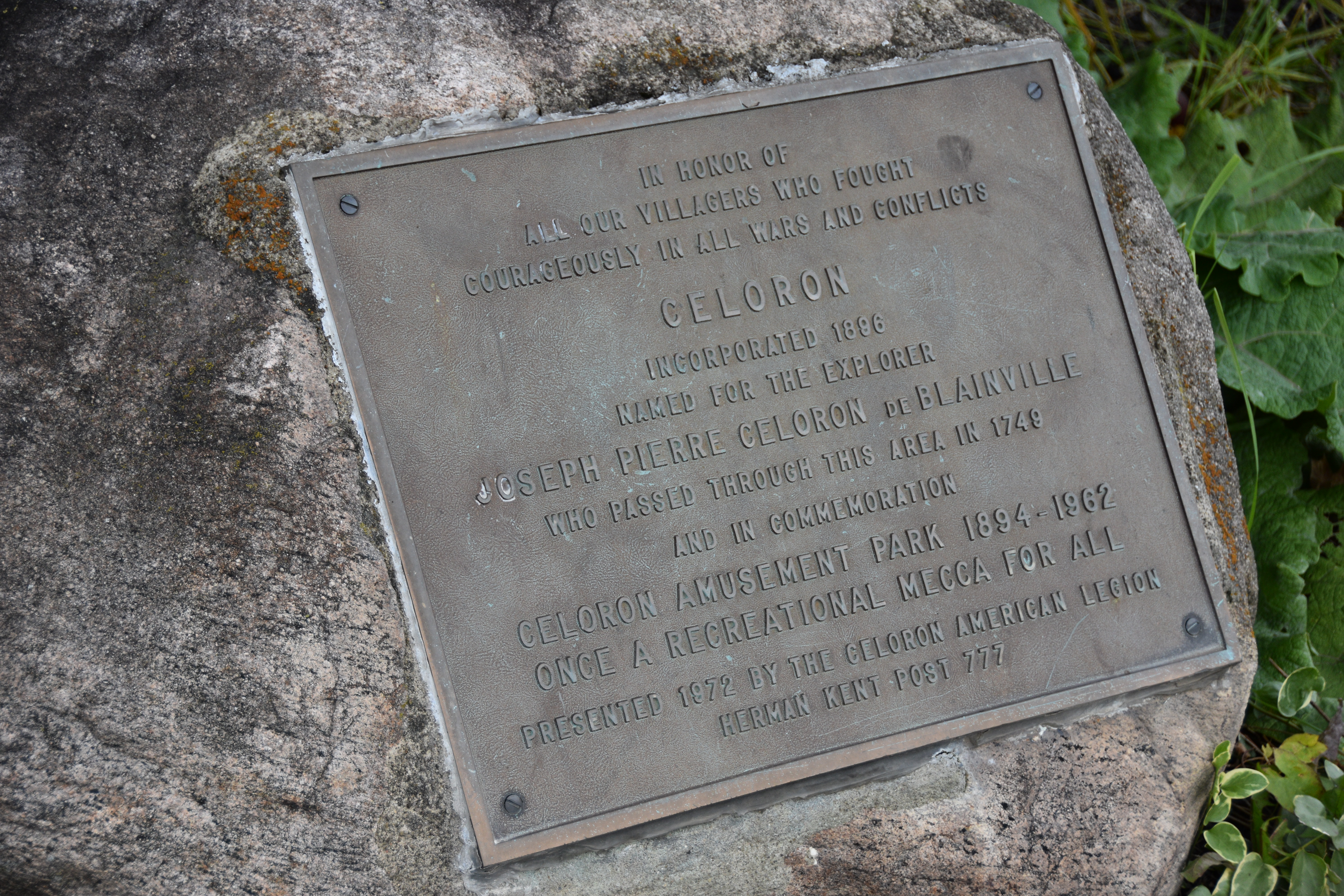 Celiron War Memorial and Amusement Park Memorial