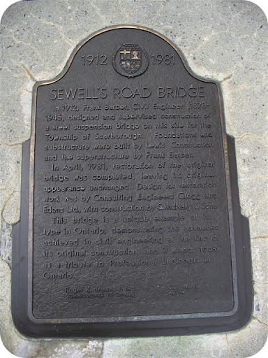 Sewell's Road Bridge 1912-1981