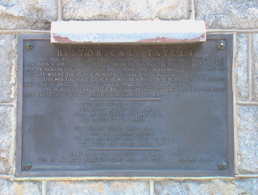 First Methodist Church Historical Tablet
