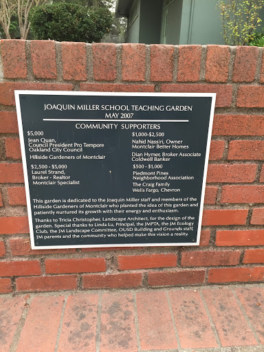 Joaquin Miller Teaching Garden