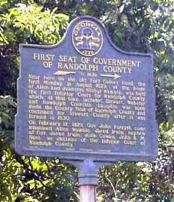 First Seat of Government of Randolph County