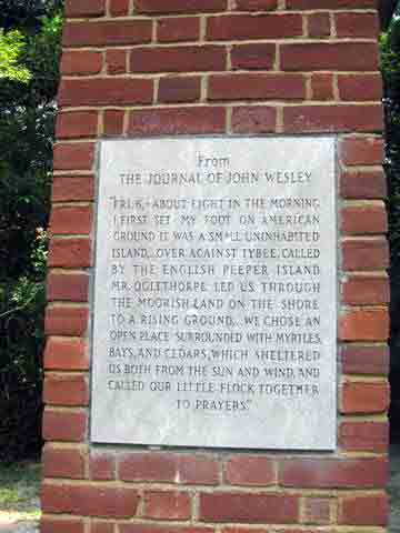 John Wesley landed in America