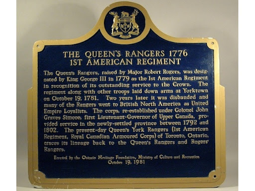 The Queen's Rangers 1776 1st American Regiment