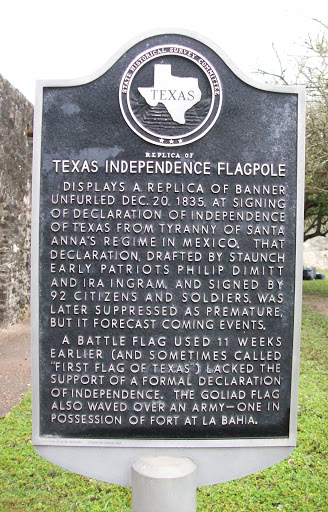 (Replica of) Texas Independence Flagpole