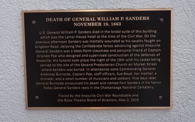 Death of General William P. Sanders