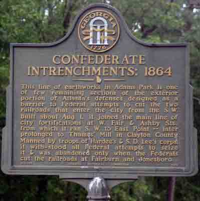 Confederate Intrenchments: 1864