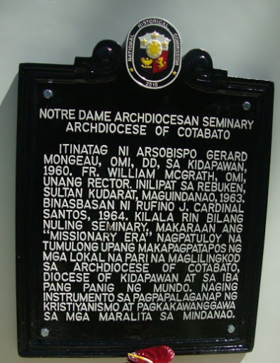 Notre Dame Archdiocesan Seminary historical marker