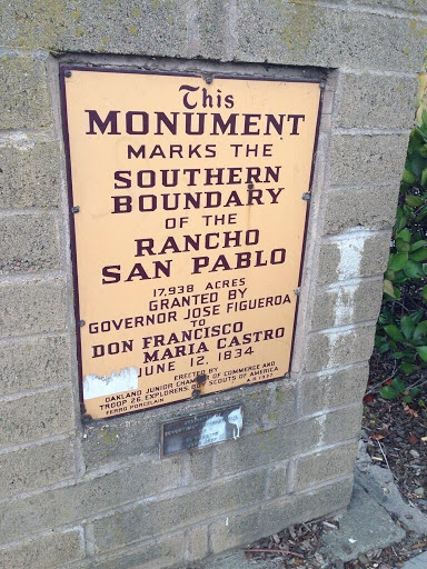 Southern Boundry of the Rancho San Pablo