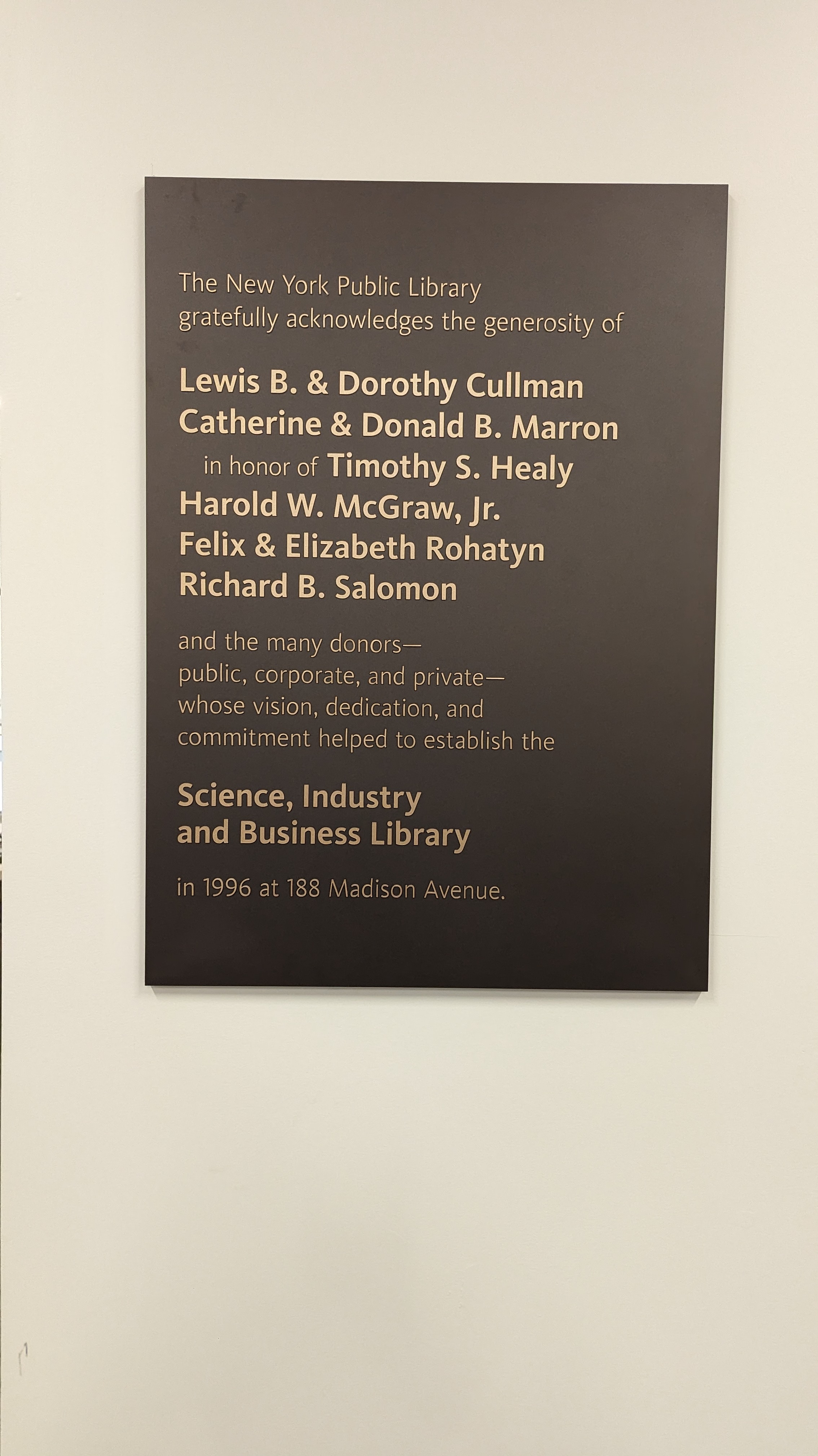 Science, Industry and Business Library