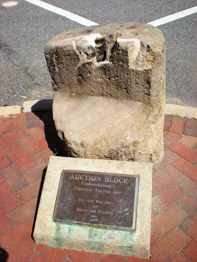 Fredericksburg Principal Auction Site in Pre-Civil War Days for Slaves and Property