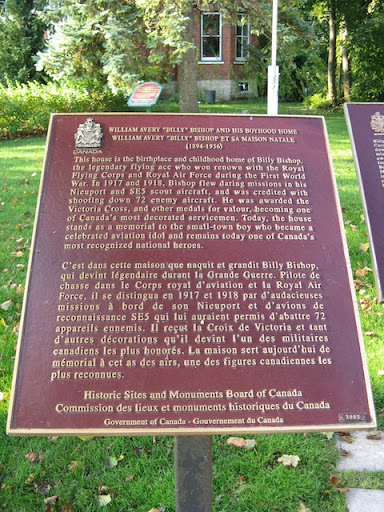 William Avery "Billy" Bishop and his Boyhood Home