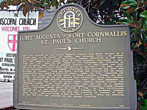 Fort Augusta-Fort Cornwallis-St. Paul's Church