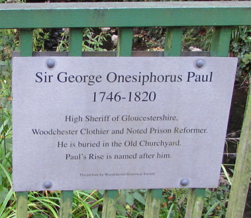 Sir George Onesiphorus Paul plaque, North Woodchester
