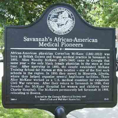 Savannah's African&mdash;American 
Medical Pioneers