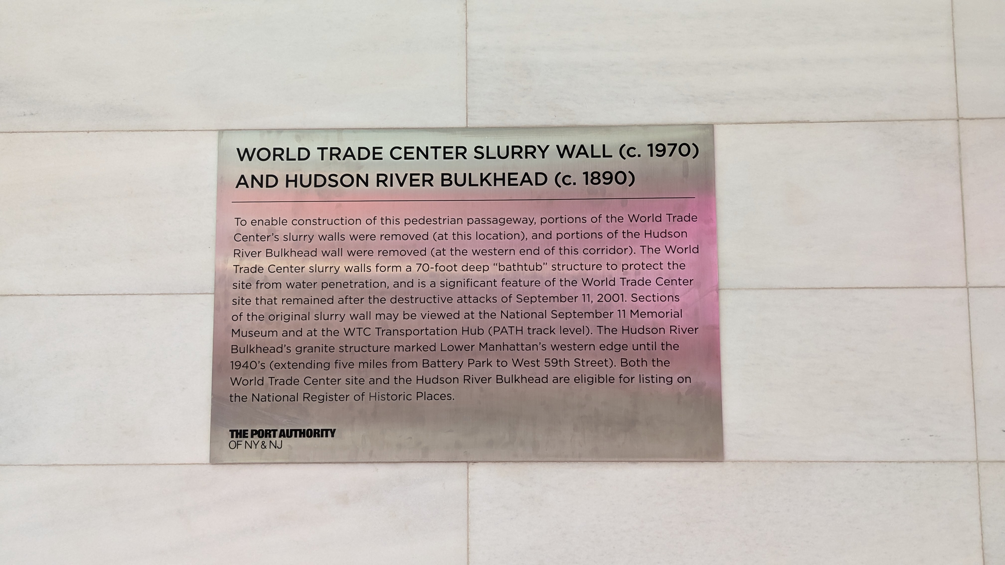 World Trade Center Slurry Wall