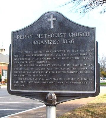 Perry Methodist Church Organized