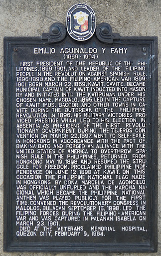 Emilio Aguinaldo y Famy historical marker