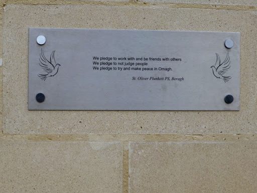 Peace pledge, St Oliver Plunkett PS, Beragh